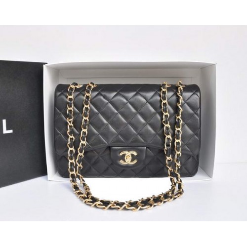 Chanel Original Leather Flap Bag A28600 Zwart Goud