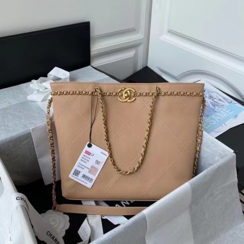 Chanel Original Leren Boodschappentas AS2374 roze