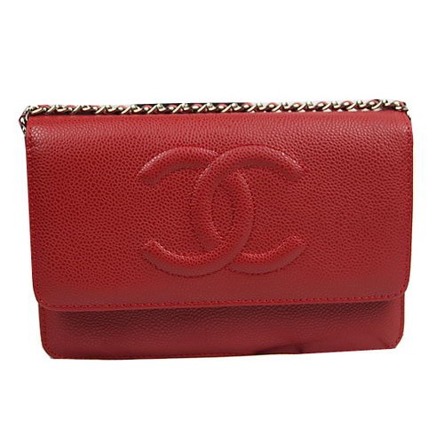 Chanel Original Leather mini Flap Bags A48654 Rood