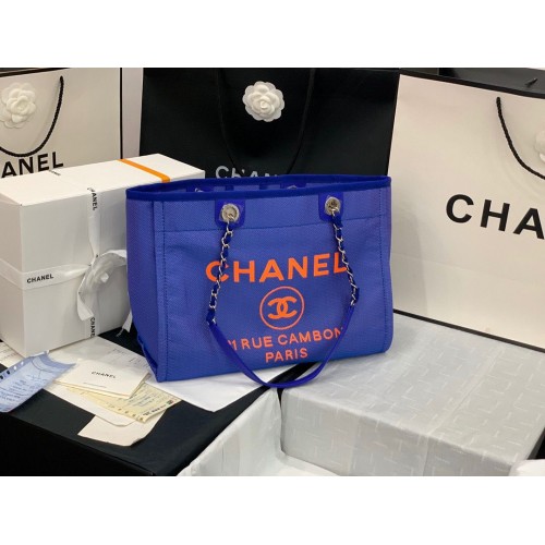 Chanel Original Medium Boodschappentas 67001 Blauw