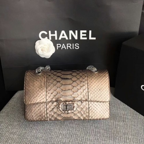 Chanel originele python lederen schoudertas CF1112A