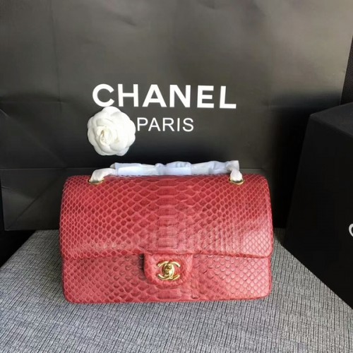 Chanel originele python lederen schoudertas CF1112CA