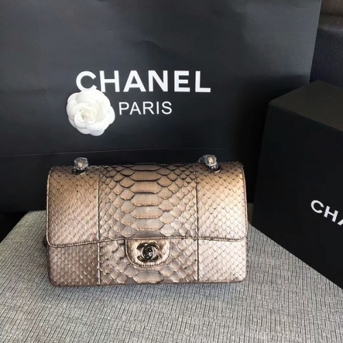 Chanel originele python lederen schoudertas CF1112F