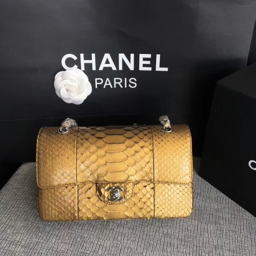 Chanel originele python lederen schoudertas CF1112G