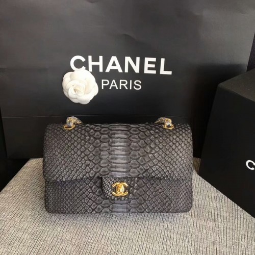 Chanel originele python lederen schoudertas CF1112J