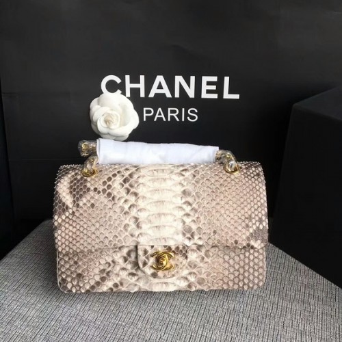 Chanel originele python lederen schoudertas CF1112S