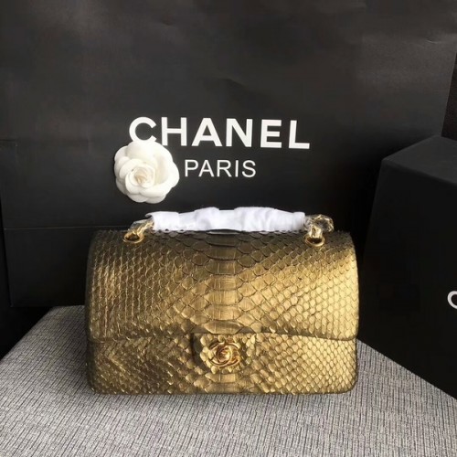 Chanel originele python lederen schoudertas CF1112T
