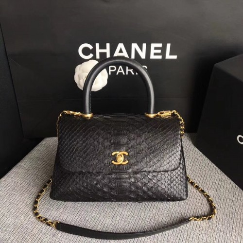 Chanel originele python lederen draagtas 8119A