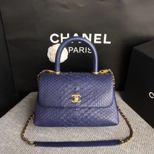Chanel originele python lederen draagtas 8119B
