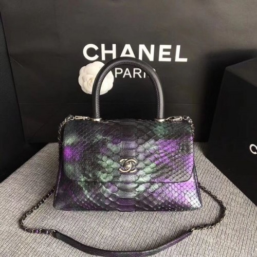 Chanel originele python lederen draagtas 8119C
