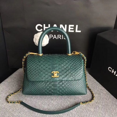 Chanel originele python lederen draagtas 8119D