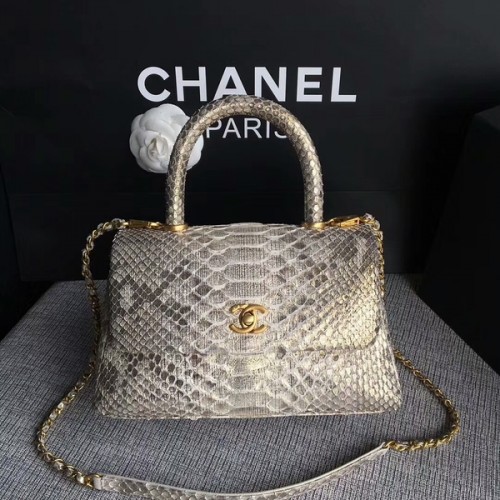 Chanel originele python lederen draagtas 8119G