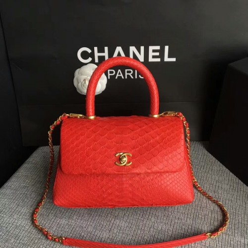 Chanel originele python lederen draagtas 8119K