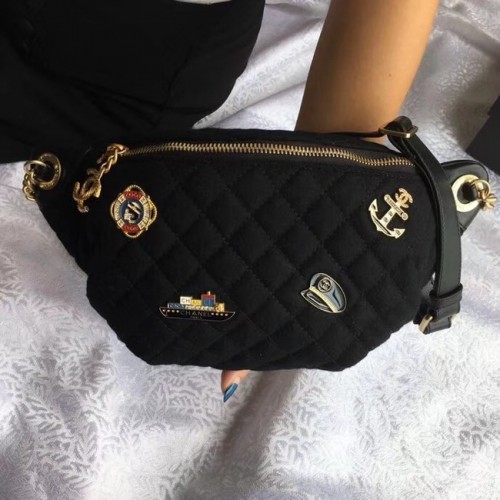 Chanel Original Heuptasje A57869 zwart