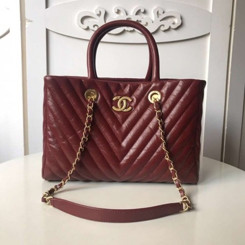 Chanel Original grote boodschappentas A57974 Burgundy