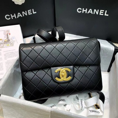 Chanel Originele leren tas AS2655 Zwart