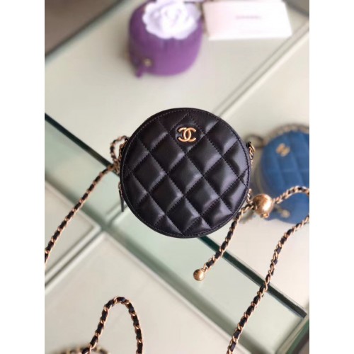 Chanel Original mini Schapenvacht tas AS1449 zwart