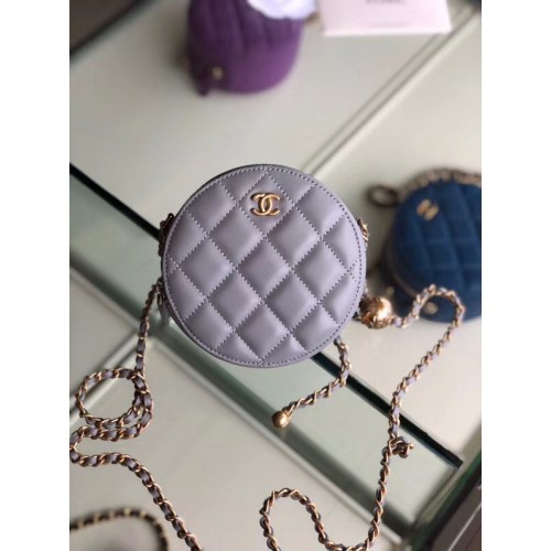 Chanel Original mini Schapenvacht tas AS1449 grijs