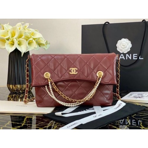Chanel Original boodschappentas AS2213 Burgundy