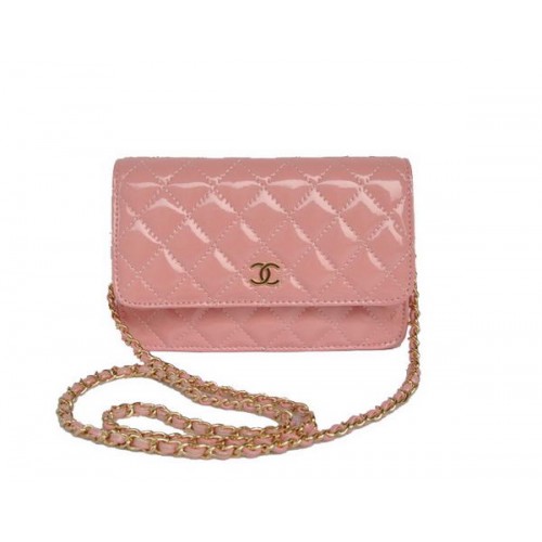 Chanel Lakleer Flap Bag A33814 Roze Goud