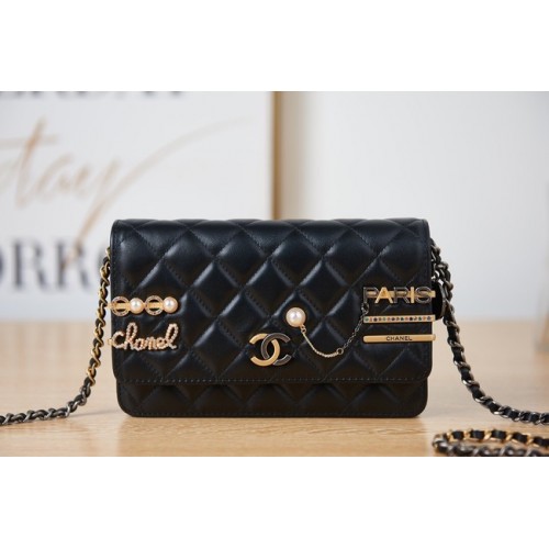 Chanel KLEINE FLAPTAS AP2508 zwart