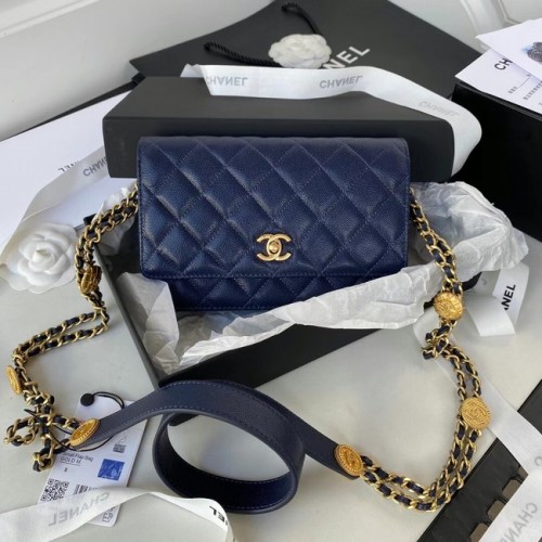 Chanel KLEINE FLAP TAS AP2840 Koningsblauw