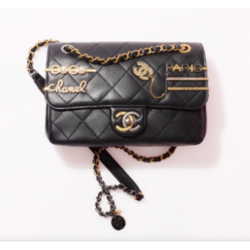 Chanel KLEINE FLAPTAS AS2979 zwart