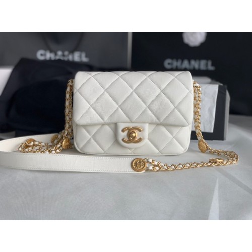 Chanel KLEINE FLAPTAS AS3369 wit