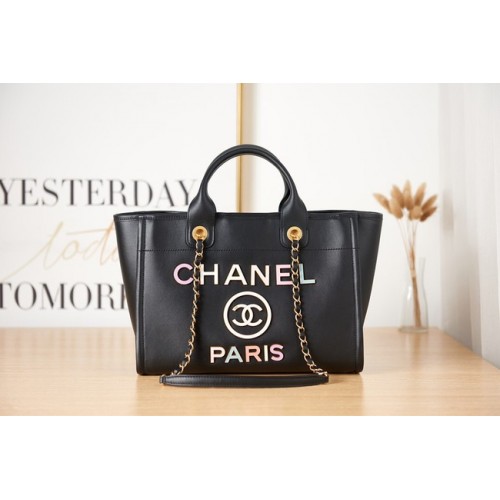 Chanel KLEINE WINKELTAS AS3257 zwart