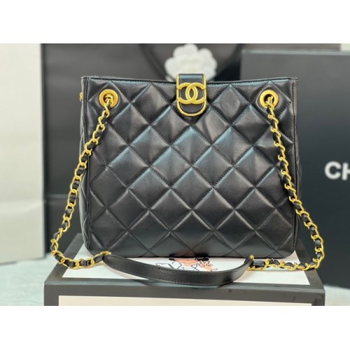 Chanel KLEINE WINKELTAS AS3477 zwart