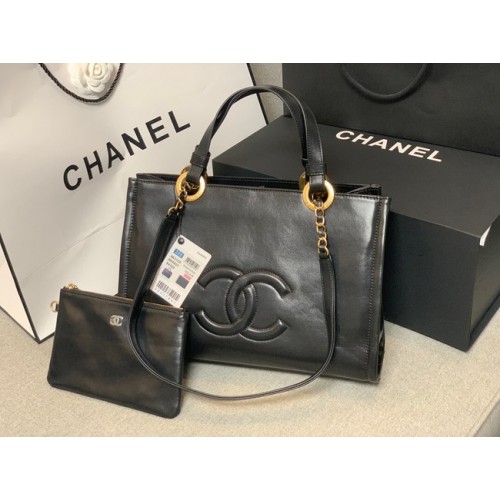 Chanel Schapenvacht Schoudertas AS3128 zwart
