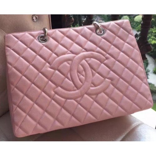 Chanel Shopper Origineel Kalfsleer A95021 Roze