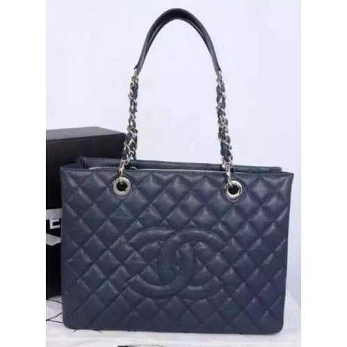 Chanel Shopper Origineel Kalfsleer A95021 Royal