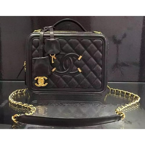 Chanel Schoudertas Origineel Kalfsleer CHA6678 Zwart