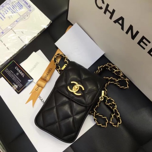 Chanel Schoudertas Origineel Leer CHA35590 Zwart
