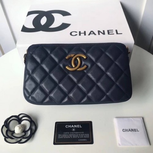 Chanel Schoudertas Origineel Schapenleer A66270 Royal