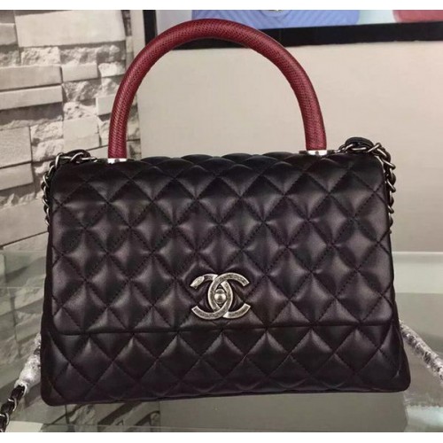 Chanel schoudertas origineel kalfsleer A7775 zwart