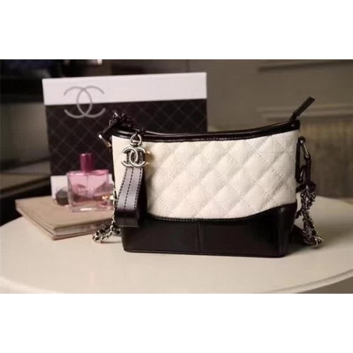 Chanel Kleine Schoudertas Schapenleer A93825 Wit