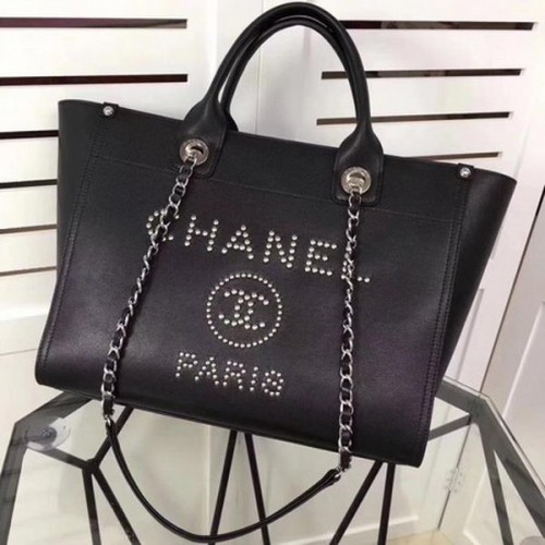 Chanel Tote Bag Kalfsleer CHA3627 Zwart