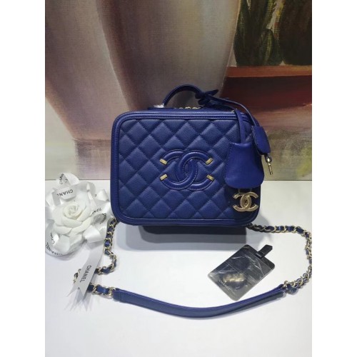 Chanel Toilettas Origineel A93343 blauw