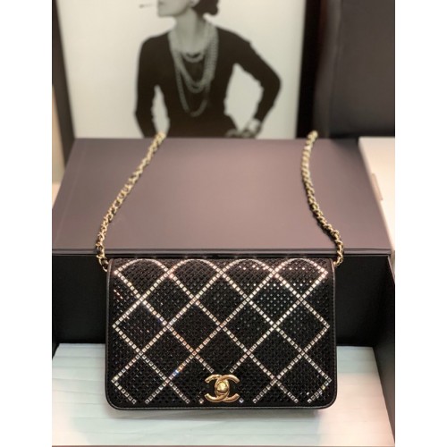 Chanel PORTEMONNEE AAN KETTING AP2853 Zwart