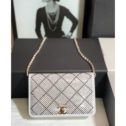 Chanel WALLET ON CHAIN AP2853 wit