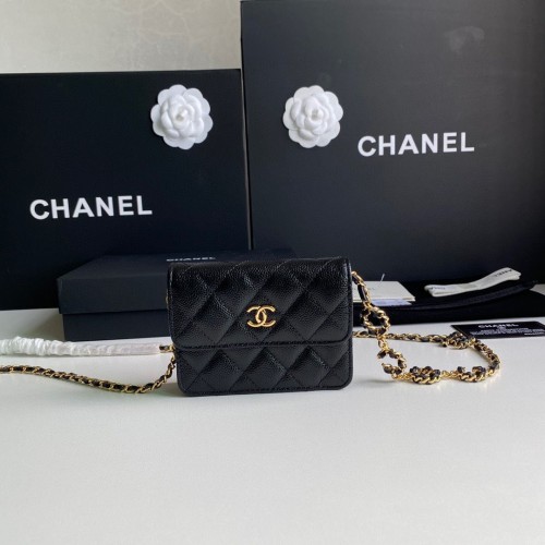 Chanel WOC Heuptas Origineel Caviar Leer 2306 Zwart