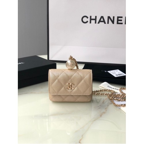 Chanel flap portemonnee met ketting AP2119 goud