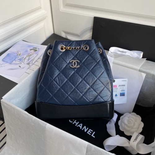 Chanel gabrielle kleine rugzak A94485 blauw