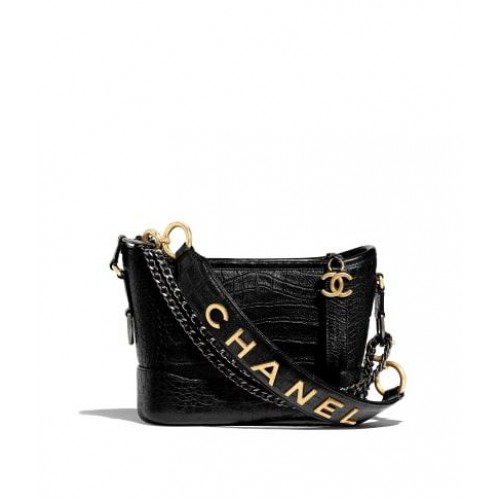 Chanel gabrielle kleine hobo tas A91810 zwart