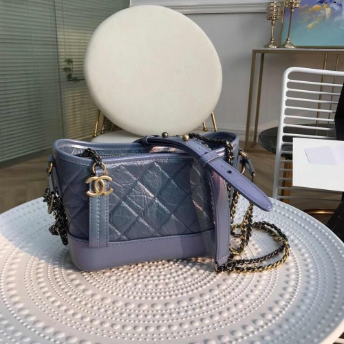 Chanel gabrielle kleine hobo tas A91810 blauw