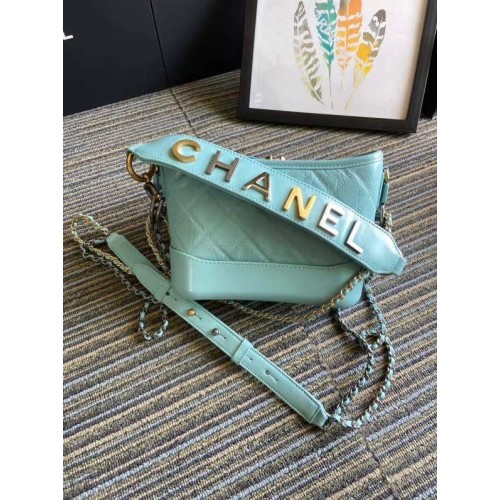 Chanel gabrielle kleine hobo tas S0865 hemelsblauw