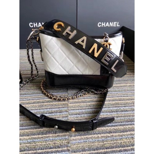 Chanel gabrielle kleine hobo bag S0865 wit&zwart
