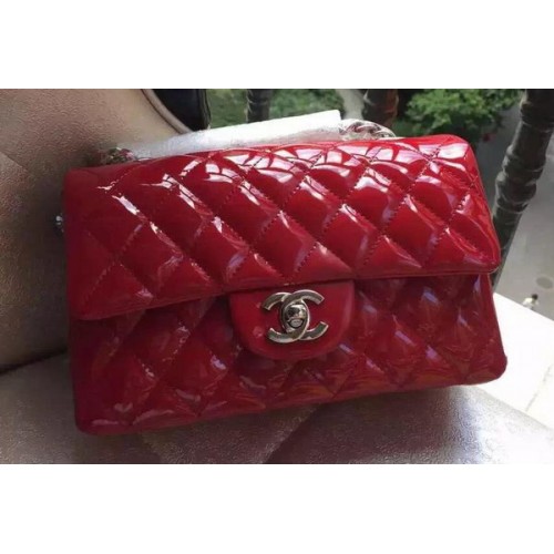 Chanel mini Classic Flap Bag Original Patent A1116 Rood